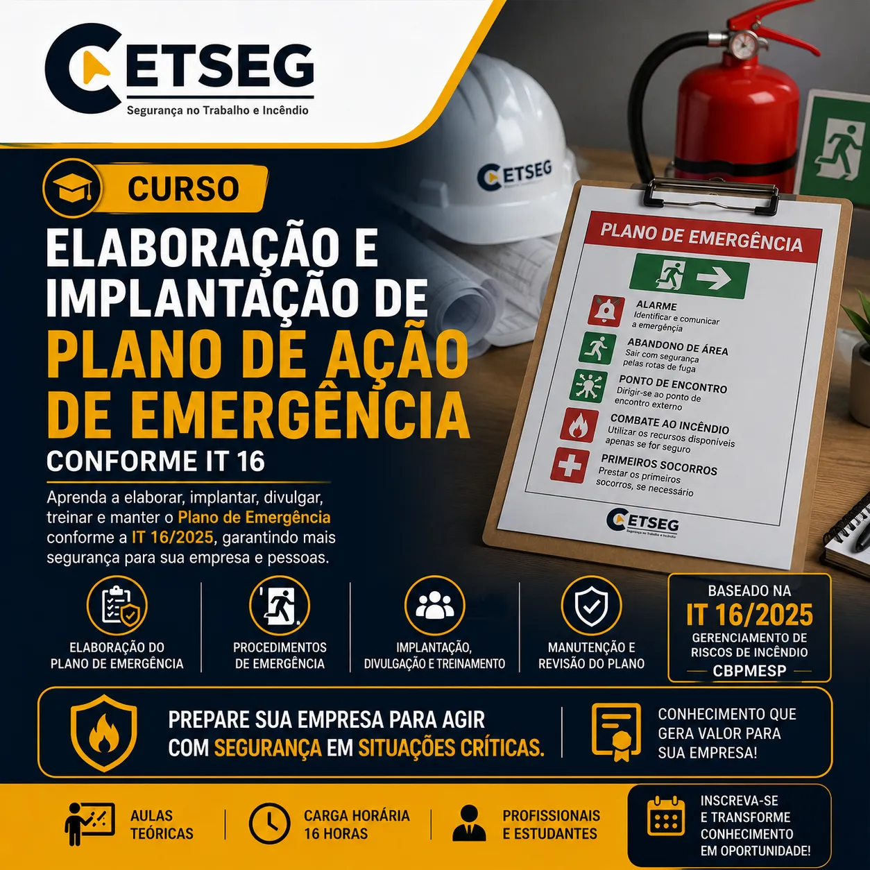 ELABORAÇÃO E IMPLANTAÇÃO DE PLANO DE AÇÃO DE EMERGÊNCIA