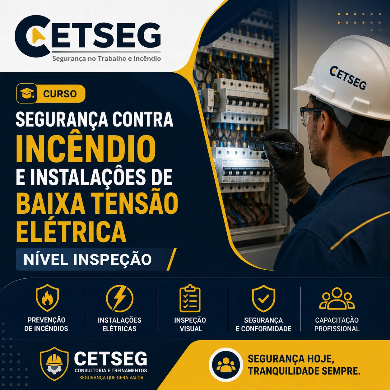 SEGURANÇA CONTRA INCÊNDIO E INSTALAÇÕES DE BAIXA TENSÃO ELÉTRICA – NÍVEL INSPEÇÃO